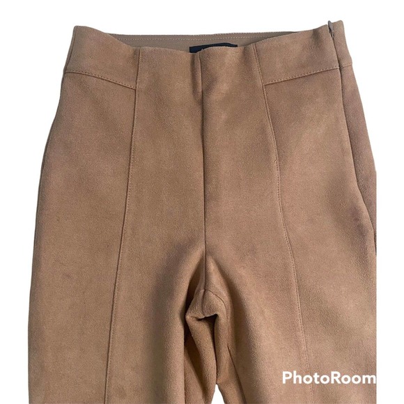 Ann Taylor Brown Faux Suede Leggings. 2P - Picture 2 of 5